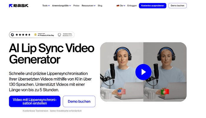 lipsync app rask ai