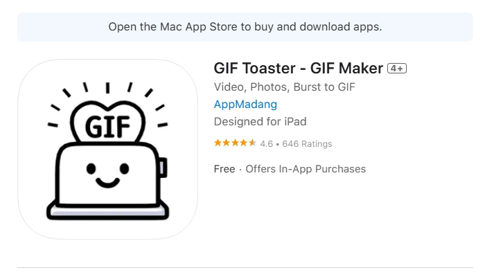 live foto als gif mit gif toaster