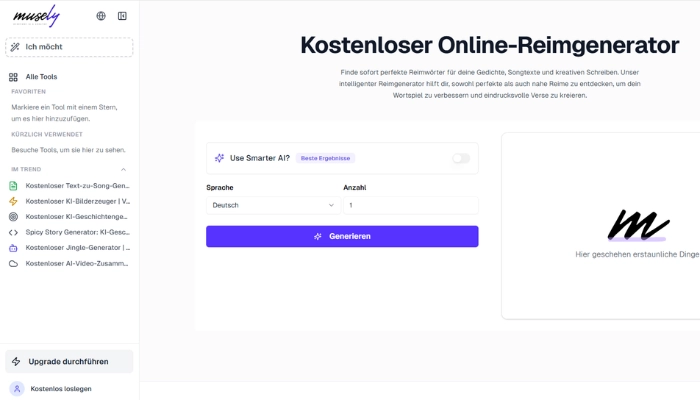 Musely AI Reim Generator