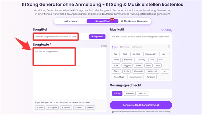 musik-fuer-hochzeitsvideo-song-erstellen