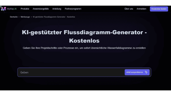My Map - Kostenloser KI Flussdiagramm Generator