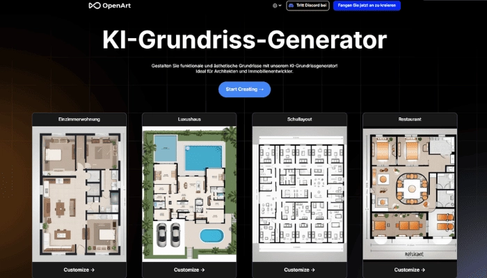 Openart - KI-Grundriss-Generator