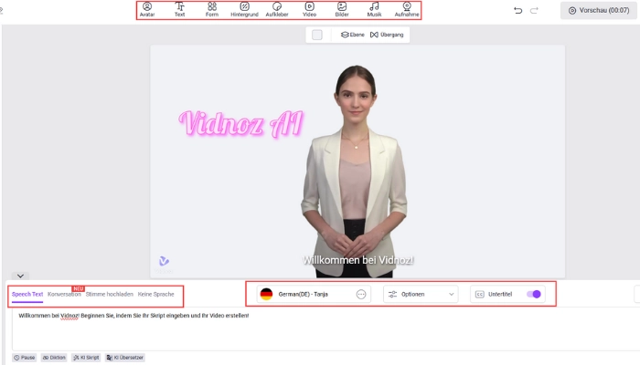 pdf zu video mit vidnoz