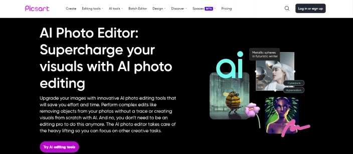 Picsart AI – kostenloser AI-Photo-Editor, der die Bildbearbeitung innerhalb von Sekunden erledigt