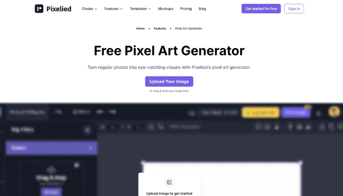 Pixelied – Pixel Art aus Bildern kostenlos erstellen