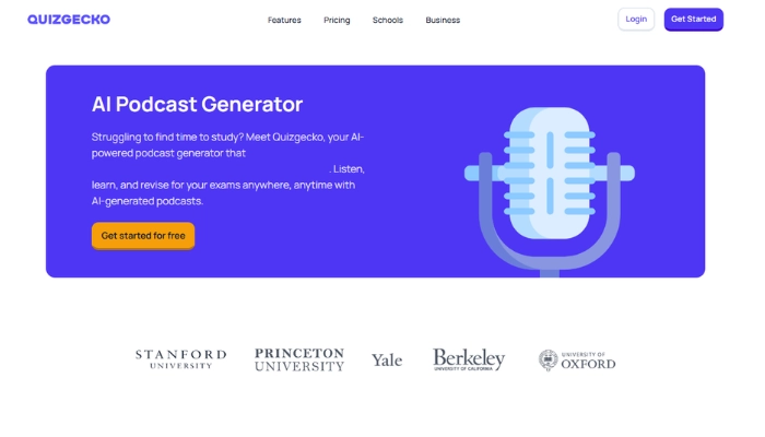 podcast zum lernen erstellen mit quizgecko