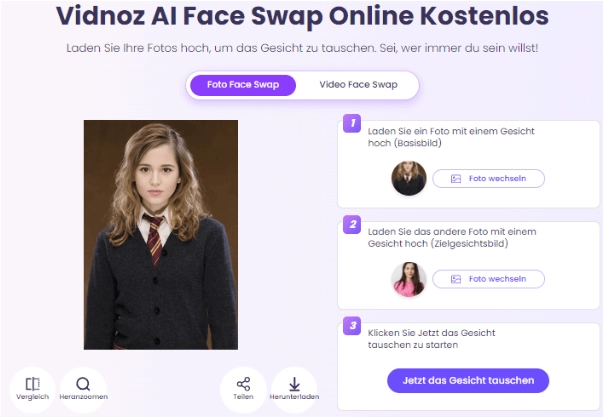 Probieren Sie Frisuren mit Face Swap AI Schritt 4 aus