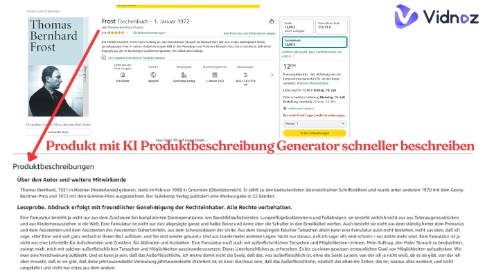 Produktbeschreibung mit KI