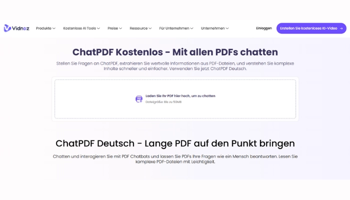 quellen finden ki mit vidnoz chatpdf