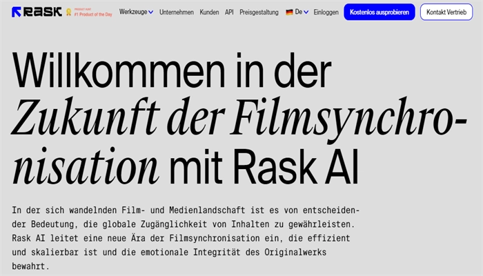 rask ai film synchronisieren app