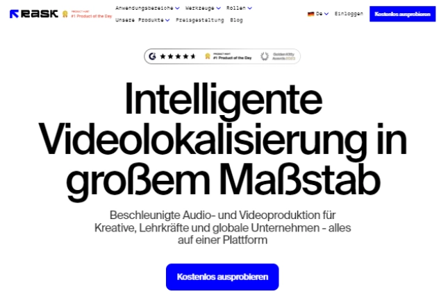rask ai video automatisch uebersetzen