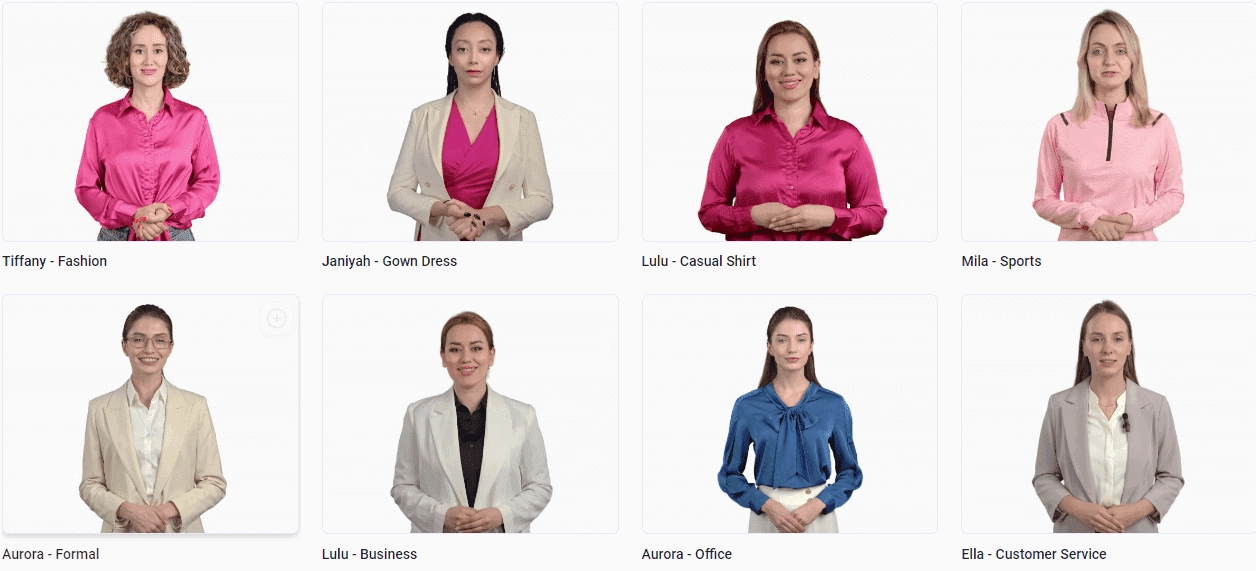 Realistische Videos erzeugen mithilfe der KI generierten Frauen