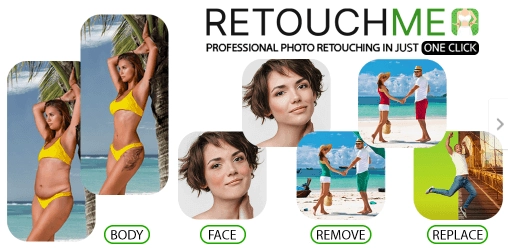 Retouch Me Portraetfotos retuschieren durch Klicken und Wischen