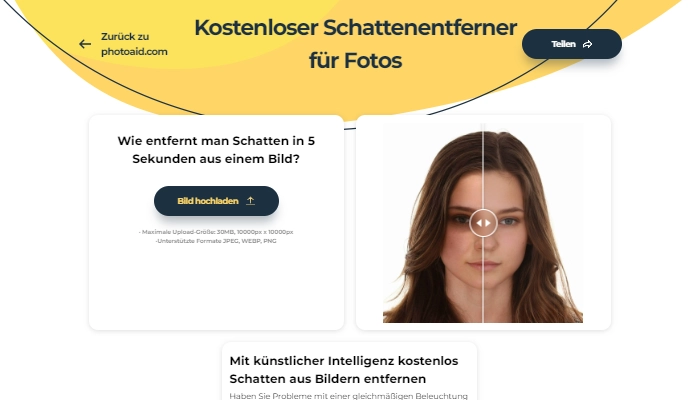 Schatten aus Bild entfernen photoaid