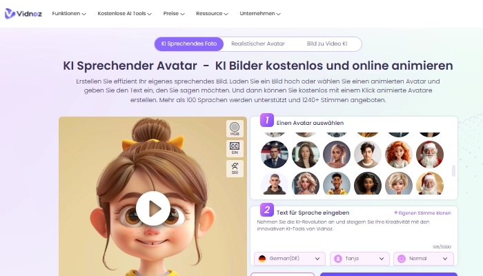 Sprechenden Avatar Video erstellen kostenlos