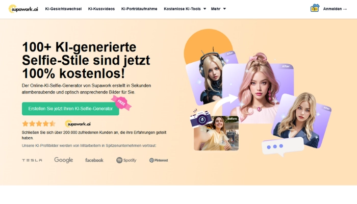 Supawork AI ki selfie generator