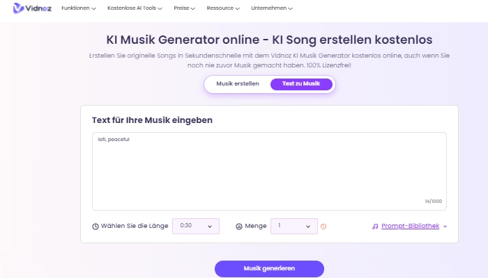 text singen lassen online