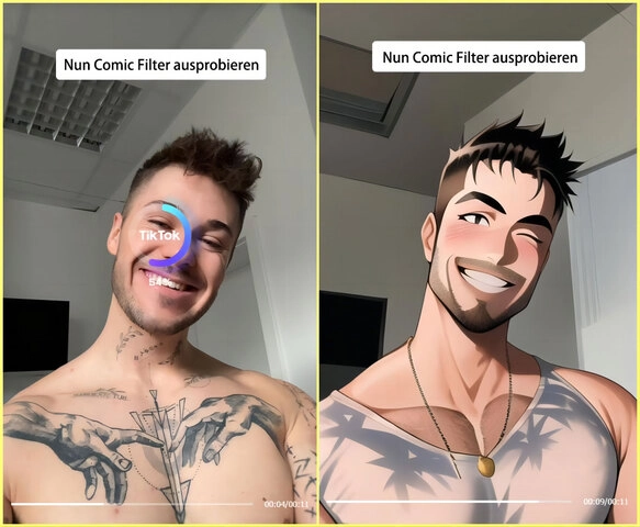 tik tok anime filter