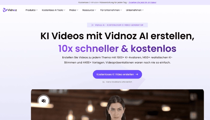 TikTok Slideshow erstellen mit Vidnoz AI