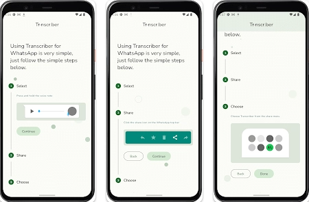 Transcriber for WhatsApp