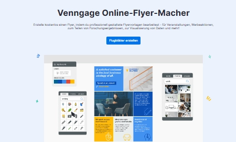 Venngage KI Flyer Generator Gestalten Sie aus Eingabeaufforderungen professionelle Flyer