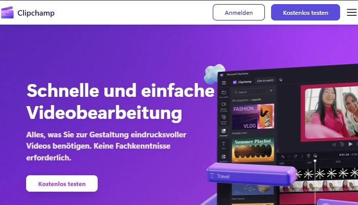 video entpixeln mit clipchamp