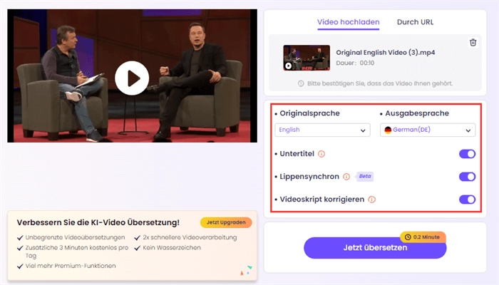 video nachvertonen mit vidnoz