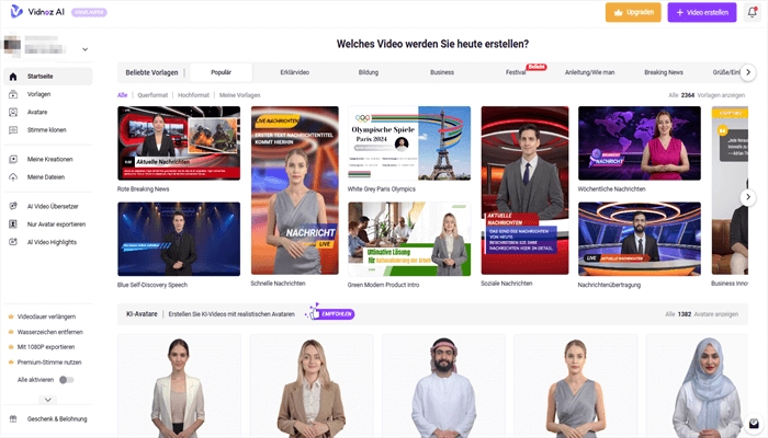 video-zusammenfassen-ki-vidnoz-app