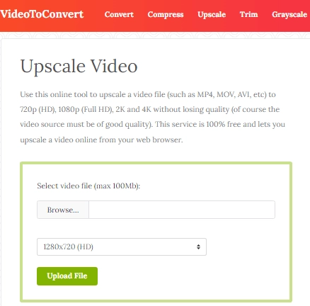 VideoToConvert: Kostenloses Online-Tool, um Videos in Full-HD und 4K umzuwandeln