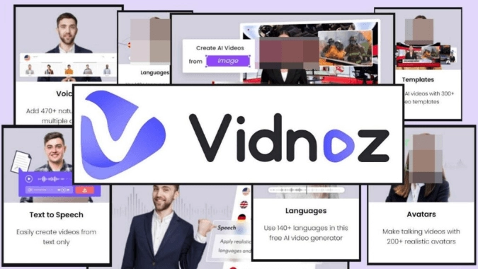 Vidnoz AI Bester kostenloser Video Editor mit KI Avataren und Videovorlagen