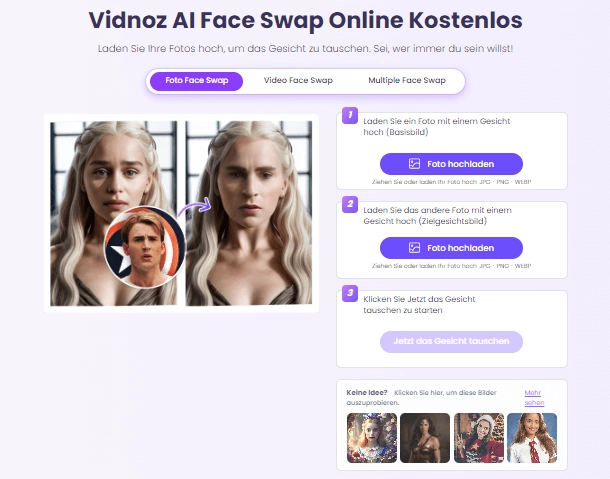 vidnoz-ai-face-swap-tool-kostenlos