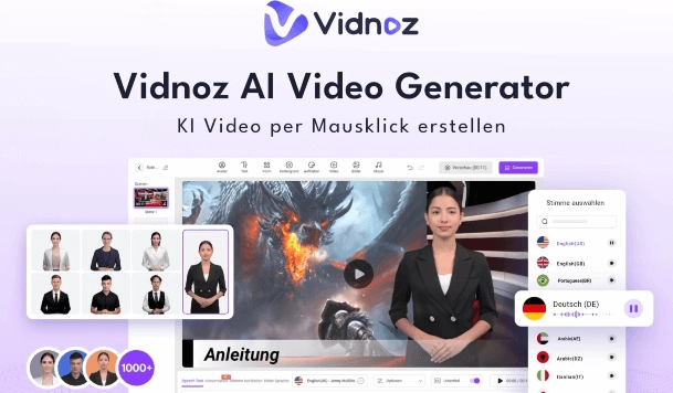 Vidnoz AI im Personalwesen – KI für Training, Onboarding, Kommunikation und mehr