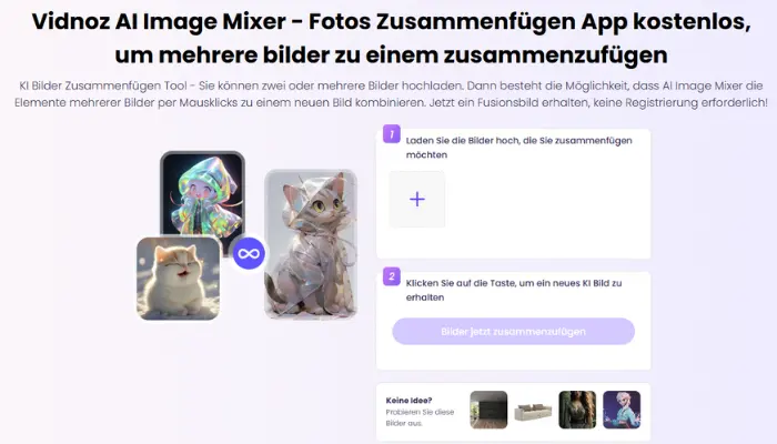 vidnoz ai image mixer ki gartengestaltung