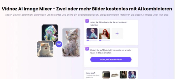 vidnoz ai image mixer