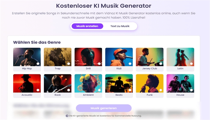 vidnoz-ai-musik-generator-klingelton-erstellen