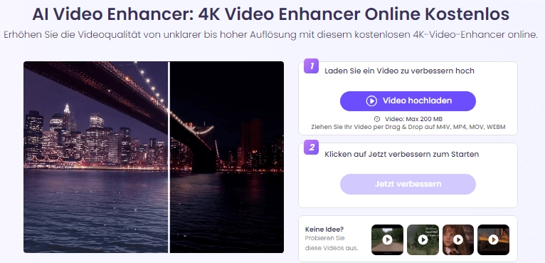 Vidnoz AI Video Enhancer: Bestes Online-Programm, um alte Videos kostenlos zu restaurieren