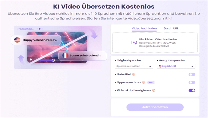 vidnoz ai video uebersetzer2