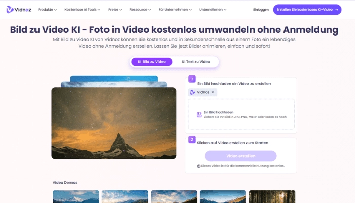 Vidnoz Bild zu Video