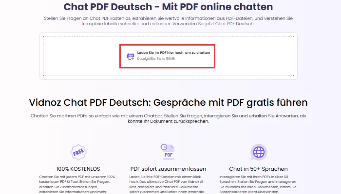 vidnoz chat pdf eins