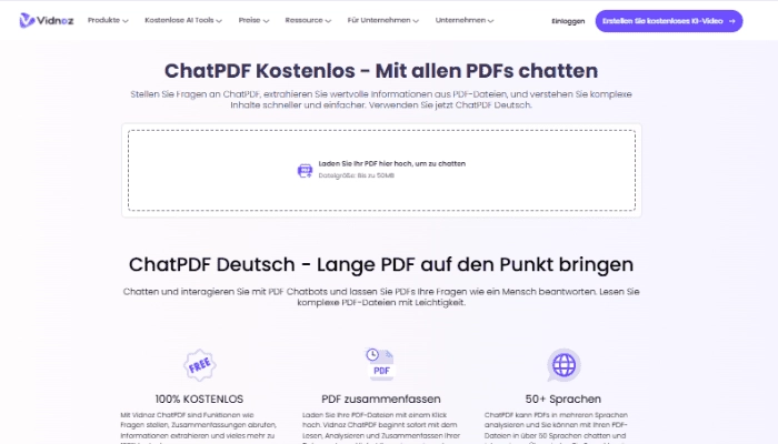 vidnoz chatpdf