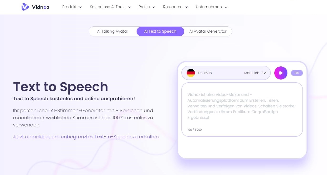 text to speech generator deutsch
