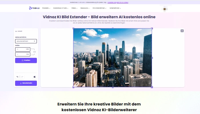 Vidnoz KI Bild Extender