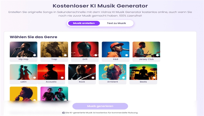 vidnoz text zu musik 