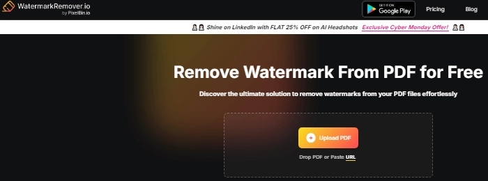 WatermarkRemover.io - Kostenloser Online-Wasserzeichen-Entferner