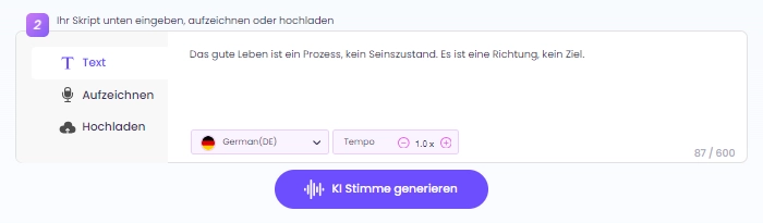 Wie Sie Ihre eigene Stimme für Text-to-Speech verwenden Schritte 2