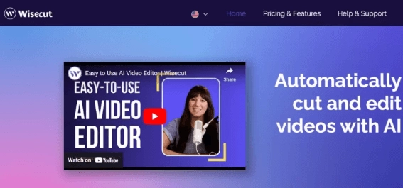 Wisecut AI Video automatisch erkennen und bearbeiten mit AI