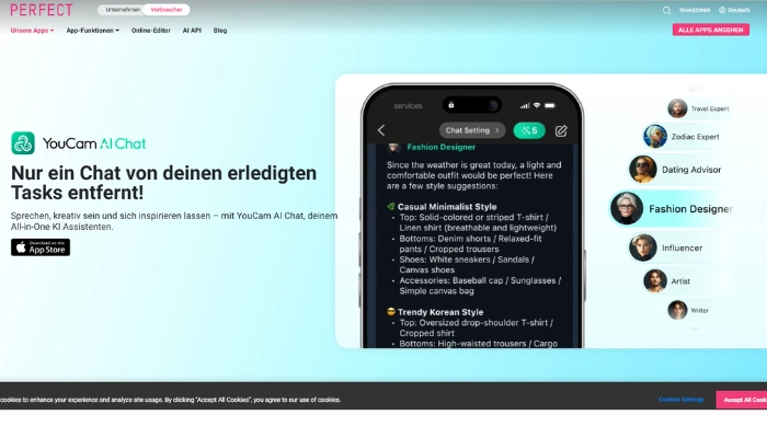 youcam ai chat ki bilder analysieren