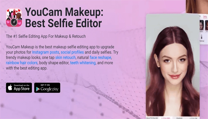 youcam makeup falten retuschieren