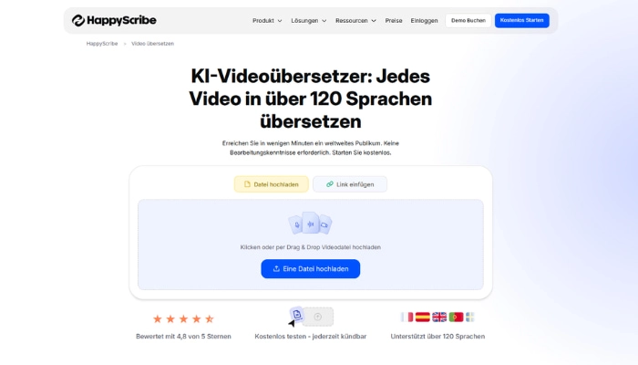 youtube video übersetzer happy scribe